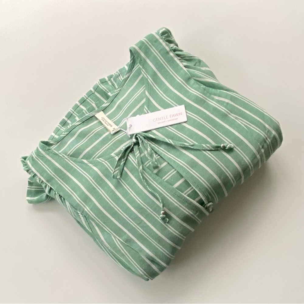 Gentle Fawn Striped Long Sleeve Dress, Long Sleeve Striped Dress, Lined Size: M - Picture 12 of 13